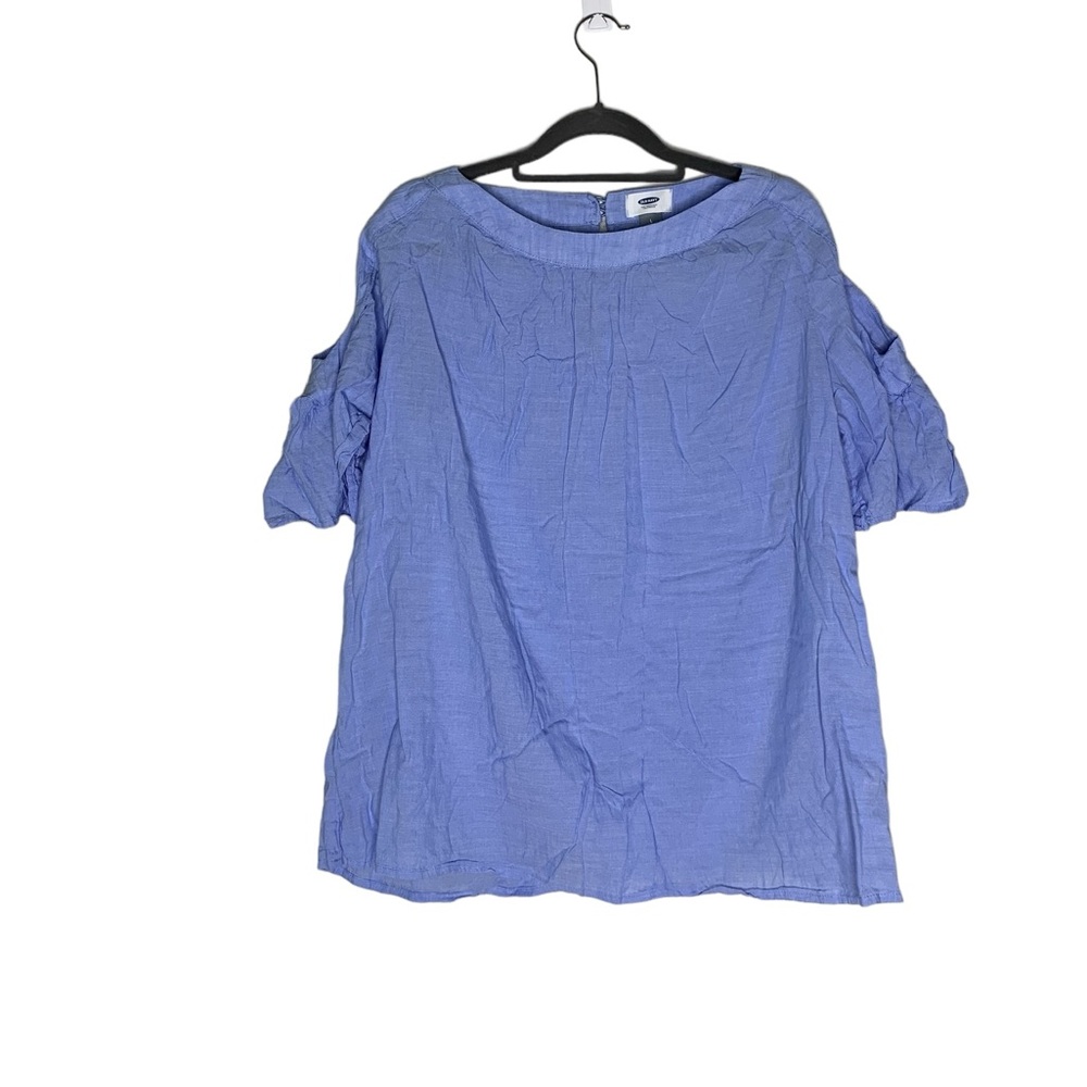 Women’s Old Navy Blue Tunic with exposed shoulders Size L